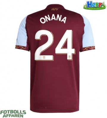 Aston Villa Amadou Onana #24 Hemmatröja 2025-26 Kortärmad